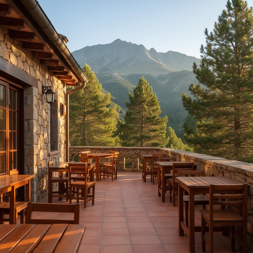 Terraza con vistas a la Sierra